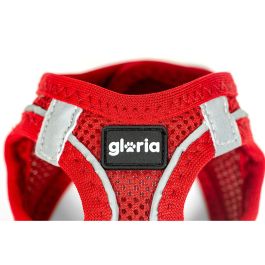 Gloria Arnés Vestido Air Mesh Trek Star Ligero Transpirable Reflectante Rojo Talla L (Cuello 33.4-35cm, Pecho 51-52cm) Efecto Refrescante