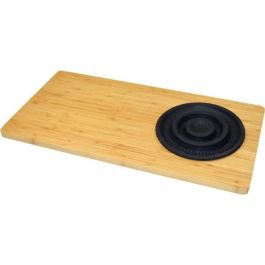 Jocca 1633N - Tabla de cortar de bambú con colador, apta para fregadero, 58x29cm