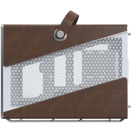 Montech Heritage TG Caja de PC Midi Tower Blanca con Imitación Piel y Ventana Lateral