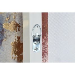 DKD Home Decor Cuadro Colonial Estilo Africano Azul Naranja Dorado Marron Lienzo 83 x 123 x 4.5 cm (2 Unidades)