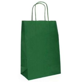 Bolsas Fama Verde oscuro Con asas 125 g/m² 21 x 11 x 29 cm (25 Unidades)