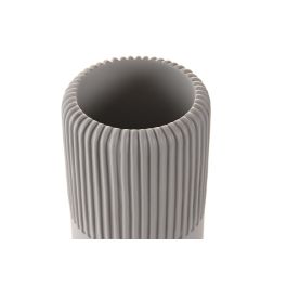 DKD Home Decor Vaso Scandi de Cemento Gris 7x11x7 cm