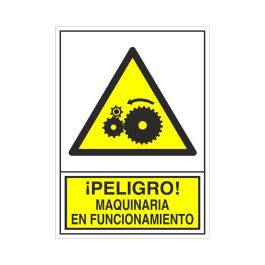 DUVER 393 Señal Adhesiva de Seguridad: Peligro Maquinaria en Funcionamiento (148x105 mm) Precio: 1.79000019. SKU: B1497MKY83
