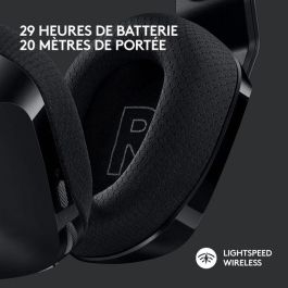 Logitech G G733 Auricular Gaming Inalámbrico con Micrófono Desmontable Blue VO!CE, RGB LIGHTSYNC, 29h Batería, para PC y Consola - Negro