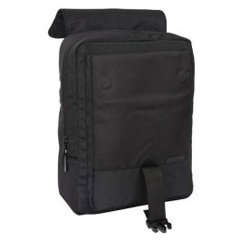 Mochila Safta Con Solapa Portatil 13,3''+Usb F.C. Barcelona Premium Black 120x290x390 mm