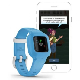 Garmin vivofit jr. 3 Stars Blue Smartwatch para Niños, Deportivo, Resistente al Agua, Podómetro, Acelerómetro
