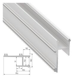 Perfíl Aluminio  APA12 2,02M - Anodizado Plata Precio: 14.58999971. SKU: 15096778588547
