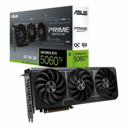 ASUS Prime -RTX5060TI-O16G Tarjeta Gráfica NVIDIA GeForce RTX 5060 Ti 16GB GDDR7 PCI Express 5.0 con 3 Ventiladores ASUS Prime -RTX5060TI-O16G Tarjeta Gráfica NVIDIA GeForce RTX 5060 Ti 16GB GDDR7 PCI Express 5.0 con 3 Ventiladores