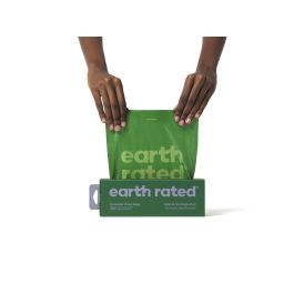 Earth Rated Bolsas para Caca de Perro 300 Unidades, Extra Resistentes, Anti-fugas, 65% Recicladas, Lavanda