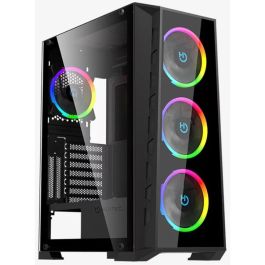 Hiditec MH12 Torre Negro E-ATX, ATX, Micro ATX, Mini-ITX PC Chasis con USB Type-C y Refrigeración ARGB Precio: 78.78999942. SKU: B1BT728TVF