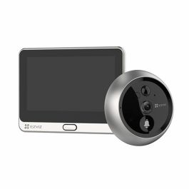 EZVIZ DP2 Timbre Video WiFi 1080p, Sensor Movimiento 6m, Visión Nocturna, Negro/Plata, CS-DP2C-A0-6E2WPFBS