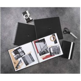 Hama Signs Spiral-Album 28x24 50 weie Seiten. schwarz 7500