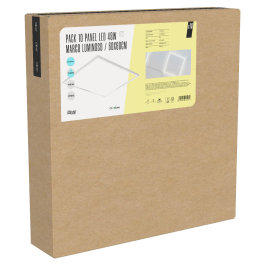 BX3 LIGHT Pack de 10 Paneles LED, 48W, 600x600 mm, Empotrable, Luz Neutra 4000 K, Modelo BX3-LPF-6060-48W-W