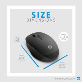 HP Dual Mode Black Mouse 300 HP Dual Mode Black Mouse 300