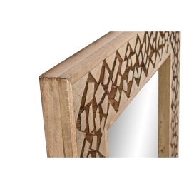 DKD Home Decor Espejo Moderno de Troncos Natural Mango y Cristal 5 x 183.5 x 91 cm