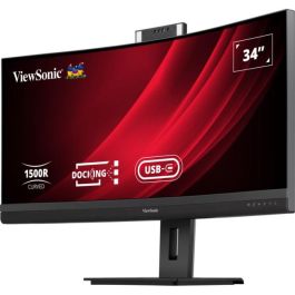 Viewsonic VG3457CV Monitor Curvo 34" UWQHD 21:9 USB-C/HDMI/DP con Webcam y Ethernet