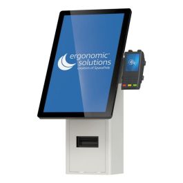 Ergonomic Solutions SpacePole Mini Kiosk Wall Mounted para Aplicaciones de Autoservicio