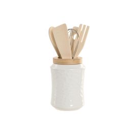 Utensilios Basicos DKD Home Decor Blanco 11 x 25 x 11 cm Set de 6