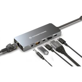 Conceptronic Docking Station USB4 6 en 1 con HDMI 8K 60Hz, 2.5GbE, USB-C PD 100W, USB-C 10Gbps, USB-A 10Gbps y Audio