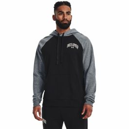 Sudadera con Capucha Hombre Under Armour Wordmark Colorblock Negro Sudadera con Capucha Hombre Under Armour Wordmark Colorblock Negro