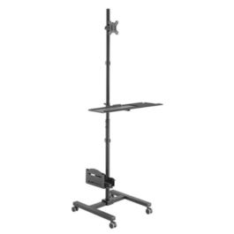 Equip 650171 Soporte de Suelo Móvil para Monitor 17-32 Pulgadas con Ruedas y Bandeja de Teclado, VESA 100x100, Carga 8kg Precio: 150.58999945. SKU: B169BEM5T5