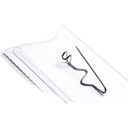 DURABLE Click Fold Placa Identificativa con Imán Polipropileno Transparente 40x75mm - 10 Unidades