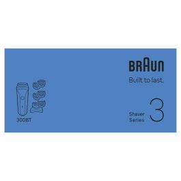 Braun BRA8700216735742 Afeitadora Eléctrica Serie 3 Negra - 30 min batería - Carga Rápida 5 min