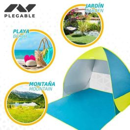 Tienda playa pop up 160x140x110 poliester uv50 color azul/verde Tienda playa pop up 160x140x110 poliester uv50 color azul/verde