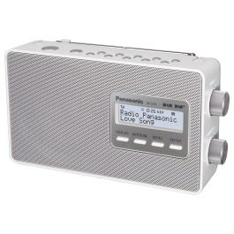 Panasonic RF-D10 Radio Portátil DAB/DAB+/FM, 2 W, Sintonización Automática, Ecualizador, Color Plateado, Funciona con 4 Pilas C