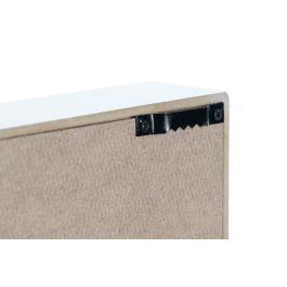 DKD Home Decor Carteles Urban 4 x 22 x 48 cm (2 Unidades) Madera Blanco Rojo Leds Love Home