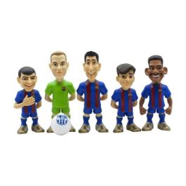 Minix Pack 5 Figuras FC Barcelona Piqué, Pedri, Ter Stegen, Ansu Fati, De Jong (7cm)