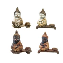 DKD Home Decor Figura Oriental Buda Rojo Beige Resina 8.2 x 23 x 22 cm (4 Unidades) Precio: 47.79000028. SKU: S3039654