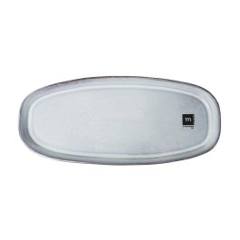 Fuente Oval Inde Black Clay 32x14.2x2.3 cm (10 Unidades)