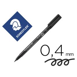 Rotulador Staedtler Lumocolor Retroproyeccion Punta De Fibra Permanente 313-9 Negro Punta Super Fina Redonda 0.4 mm 10 unidades Precio: 15.68999982. SKU: S8422858