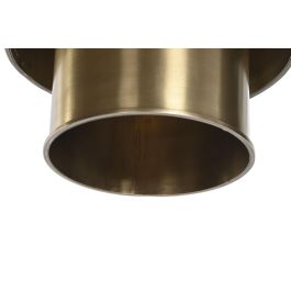 DKD Home Decor Lampara Techo Glam Dorado Hierro Triple 42 x 41 x 42 cm