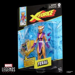 HASBRO Marvel Legends Series Feral X-Force Figura Articulada 15cm con 3 Accesorios y Manos Alternativas