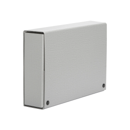 Carpeta Proyectos Pardo Folio Lomo 120 mm Carton Forrado Gris con Broche