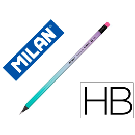 Milan Lápices de Grafito HB Serie Sunset Madera Negra Tilo con Goma de Borrar Colores Surtidos 6 Lápices por Color Dureza Media Mina 2.2mm LPS Precio: 9.78999989. SKU: S8422239