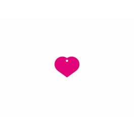 Placa identificativa Imarc Heart Rosa
