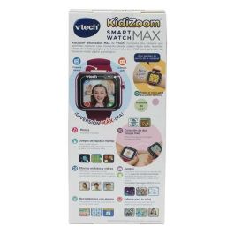 VTech 80-531617-022 Kidizoom Smartwatch Max para niños +4 años, doble cámara, juegos, pantalla táctil 1.69", Notificaciones, Frambuesa VTech 80-531617-022 Kidizoom Smartwatch Max para niños +4 años, doble cámara, juegos, pantalla táctil 1.69", Notificaciones, Frambuesa