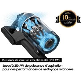 SAMSUNG Jet 95 Premium VS20C95EFTB - Aspirador de varilla - 580 W - Azul SAMSUNG Jet 95 Premium VS20C95EFTB - Aspirador de varilla - 580 W - Azul