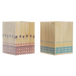 DKD Home Decor Cubertero Colonial Africa de Bambú Turquesa, Granate y Natural 10x13.5x10 cm (4 Unidades) Precio: 13.6900005. SKU: B1FMH6EY2C