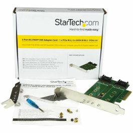 Tarjeta PCI SSD M.2 Startech PEXM2SAT32N1 Tarjeta PCI SSD M.2 Startech PEXM2SAT32N1