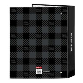 Carpeta de anillas Paul Frank Campers Negro A4 (27 x 33 x 6 cm)