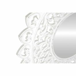 Espejo Indio DKD Home Decor Blanco 2.5 x 90 x 90 cm Espejo Indio DKD Home Decor Blanco 2.5 x 90 x 90 cm