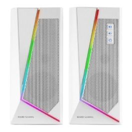 Mars Gaming MS7W Altavoces Gaming 2.0 Estéreo con Bluetooth 5.0, 20W, Iluminación RGB Dinámica y Procesador DSP, Blancos Mars Gaming MS7W Altavoces Gaming 2.0 Estéreo con Bluetooth 5.0, 20W, Iluminación RGB Dinámica y Procesador DSP, Blancos
