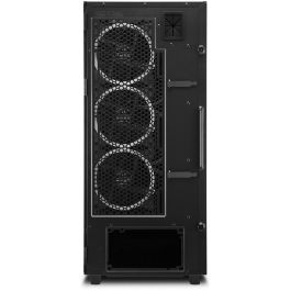 Sharkoon REV300 Torre Gaming E-ATX de Alto Rendimiento con 7 Ventiladores PWM, Panel Frontal Rejilla y Cristal Templado Negro