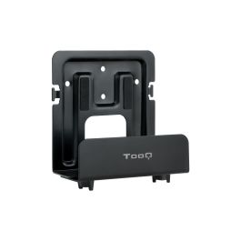 TOOQ SOPORTE UNIVERSAL DE PARED PARA REPRODCUTOR MULTIMEDIA, ROUTER, MINI PC, NEGRO