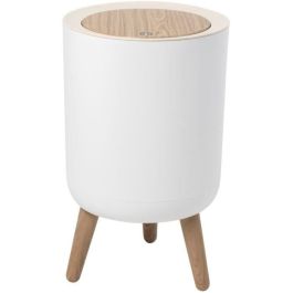 Cubo de basura con pedestal para baño con empuje - MALMO - KITCHEN MOVE - 7 L - Apertura a presión - Madera de diseño Precio: 51.59000044. SKU: B1EVV2JTCD