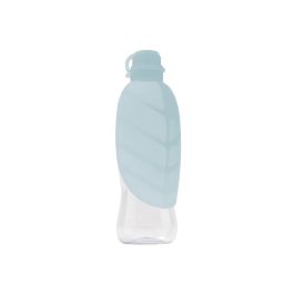Leaf Up Dispensador de Agua Portátil 500 mL Azul de Silicona, Adaptable a Todas las Botellas, Fácil de Transportar y Usar